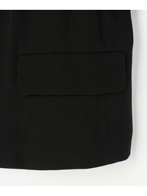 【L'EQUIPE】【Lサイズ】バックサテンノーカラージャケット 詳細画像 ブラック 4