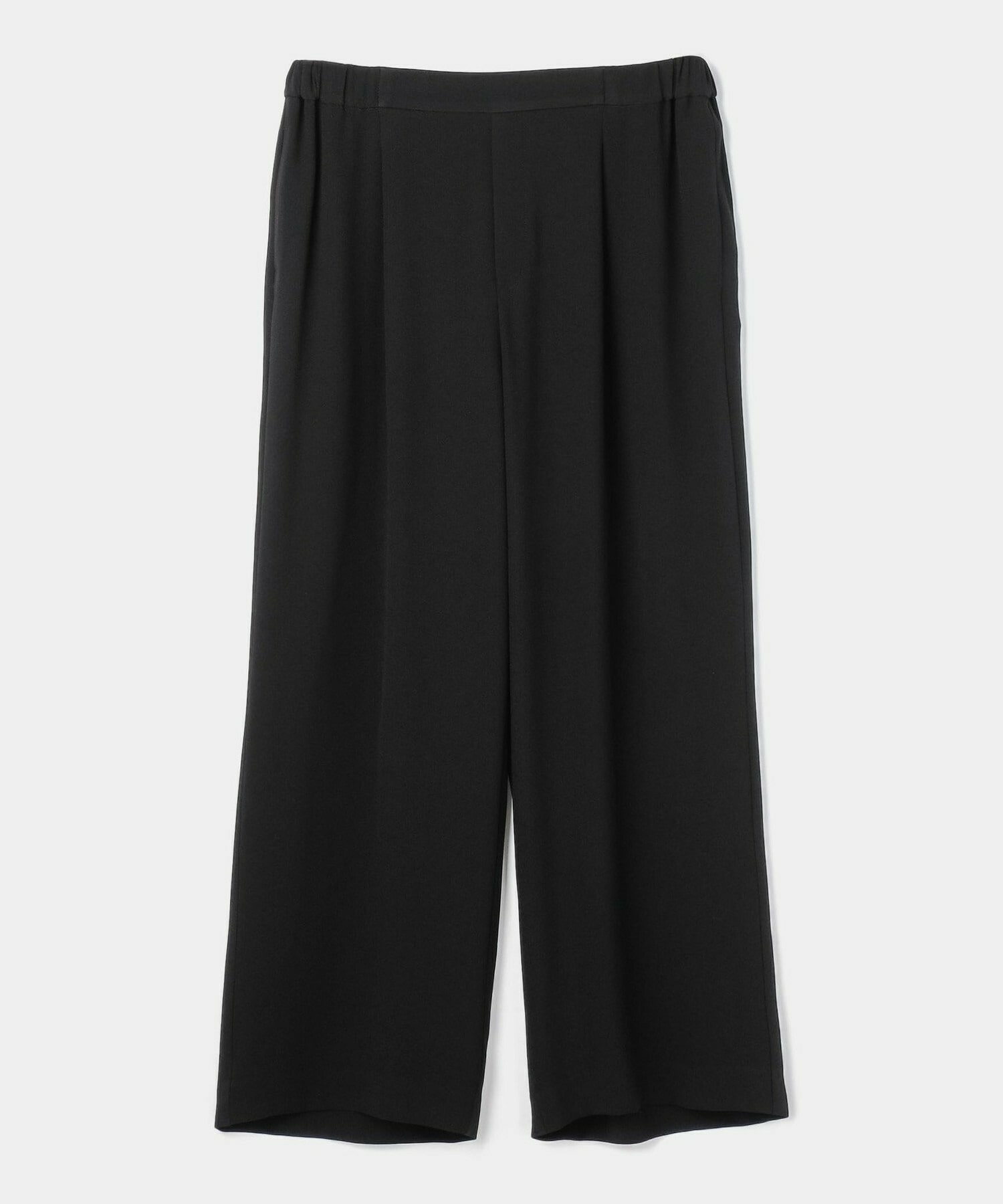【L'EQUIPE】【Lサイズ】バックサテンストレートパンツ 詳細画像 ブラック 1