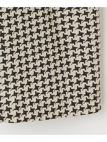 【L'EQUIPE】【Lサイズ】ハウンドトゥースプリントシャツ 詳細画像 ブラック系その他 11