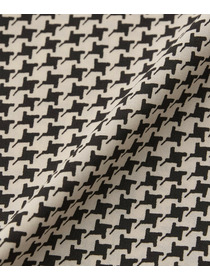 【L'EQUIPE】【Lサイズ】ハウンドトゥースプリントシャツ 詳細画像 ブラック系その他 12