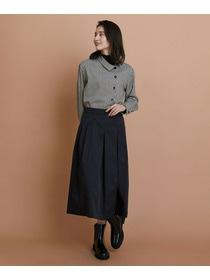 【L'EQUIPE】【Lサイズ】ハウンドトゥースプリントシャツ 詳細画像 ブラック系その他 4