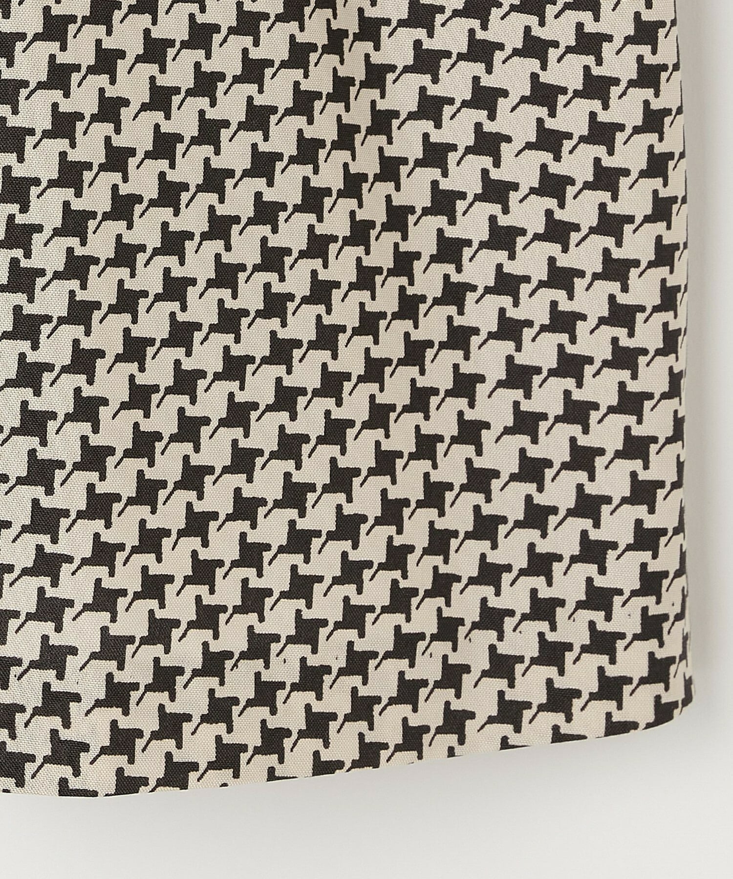 【L'EQUIPE】【Lサイズ】ハウンドトゥースプリントシャツ 詳細画像 ブラック系その他 11