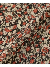 【L'EQUIPE】【Lサイズ】ヴィンテージプリントブラウス 詳細画像 レッド系その他 11