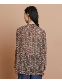 【L'EQUIPE】【Lサイズ】ヴィンテージプリントブラウス 詳細画像 レッド系その他 6