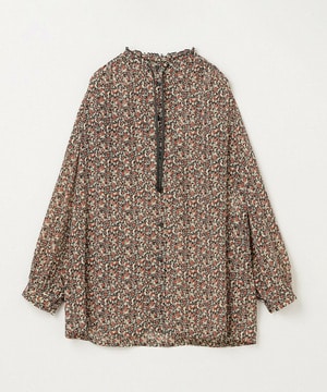 【L'EQUIPE】【Lサイズ】ヴィンテージプリントブラウス 詳細画像 レッド系その他 1