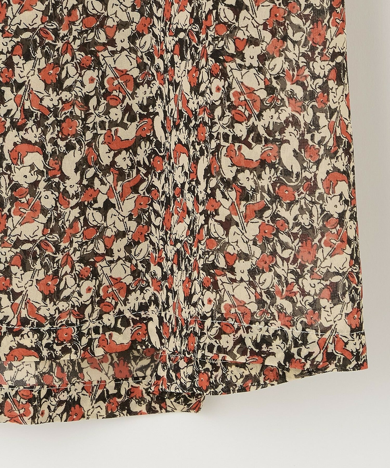 【L'EQUIPE】【Lサイズ】ヴィンテージプリントブラウス 詳細画像 レッド系その他 10