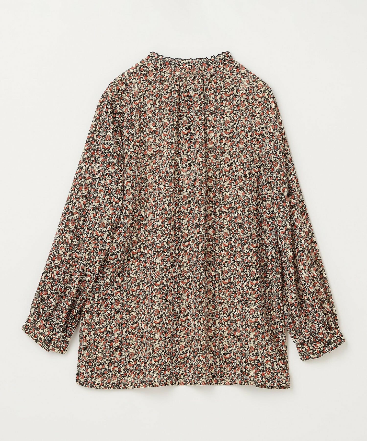 【L'EQUIPE】【Lサイズ】ヴィンテージプリントブラウス 詳細画像 レッド系その他 7