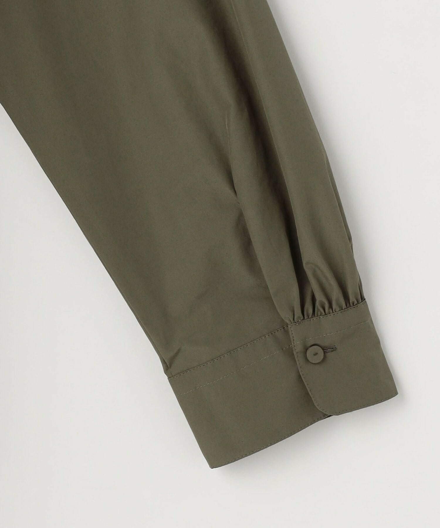 【L'EQUIPE】【Lサイズ】パウダリータフタフロントフリルシャツ 詳細画像 カーキ 13