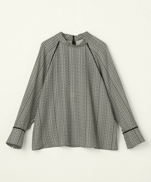 【L'EQUIPE】【Lサイズ】ピクセルプリントブラウス