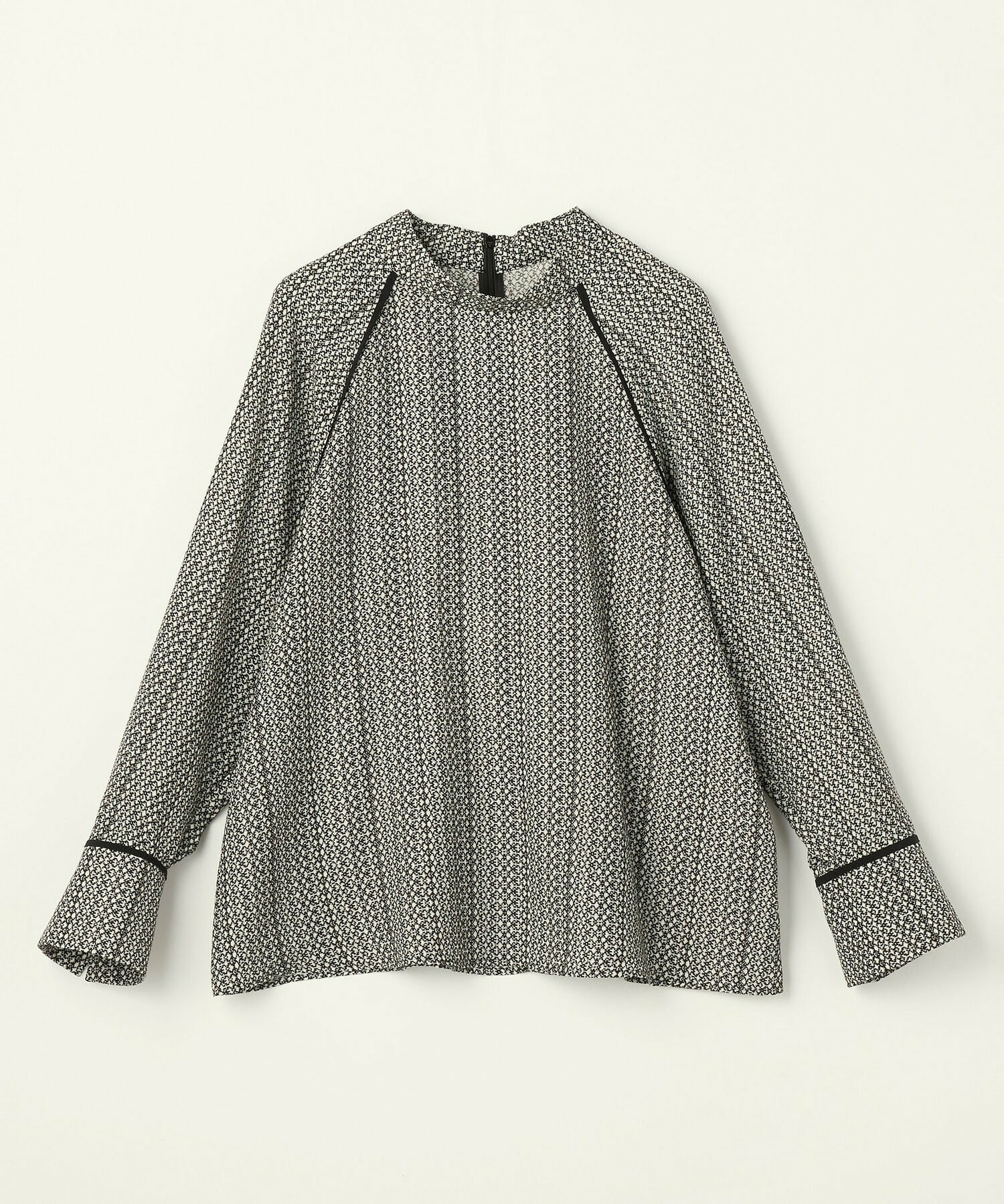 【L'EQUIPE】【Lサイズ】ピクセルプリントブラウス 詳細画像 ブラック系その他 1