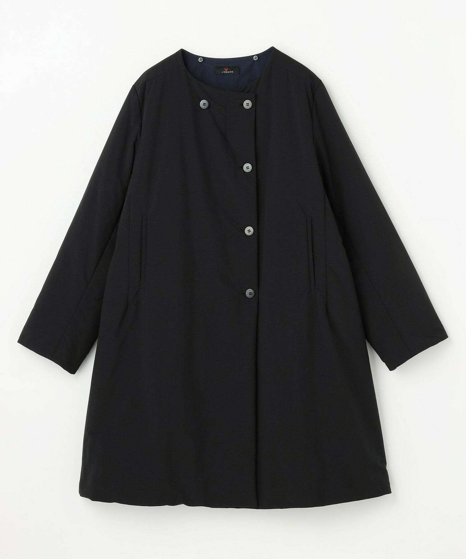 【L'EQUIPE】【Lサイズ】ナイロンワッシャー中綿コート 詳細画像 ブラック系その他 21