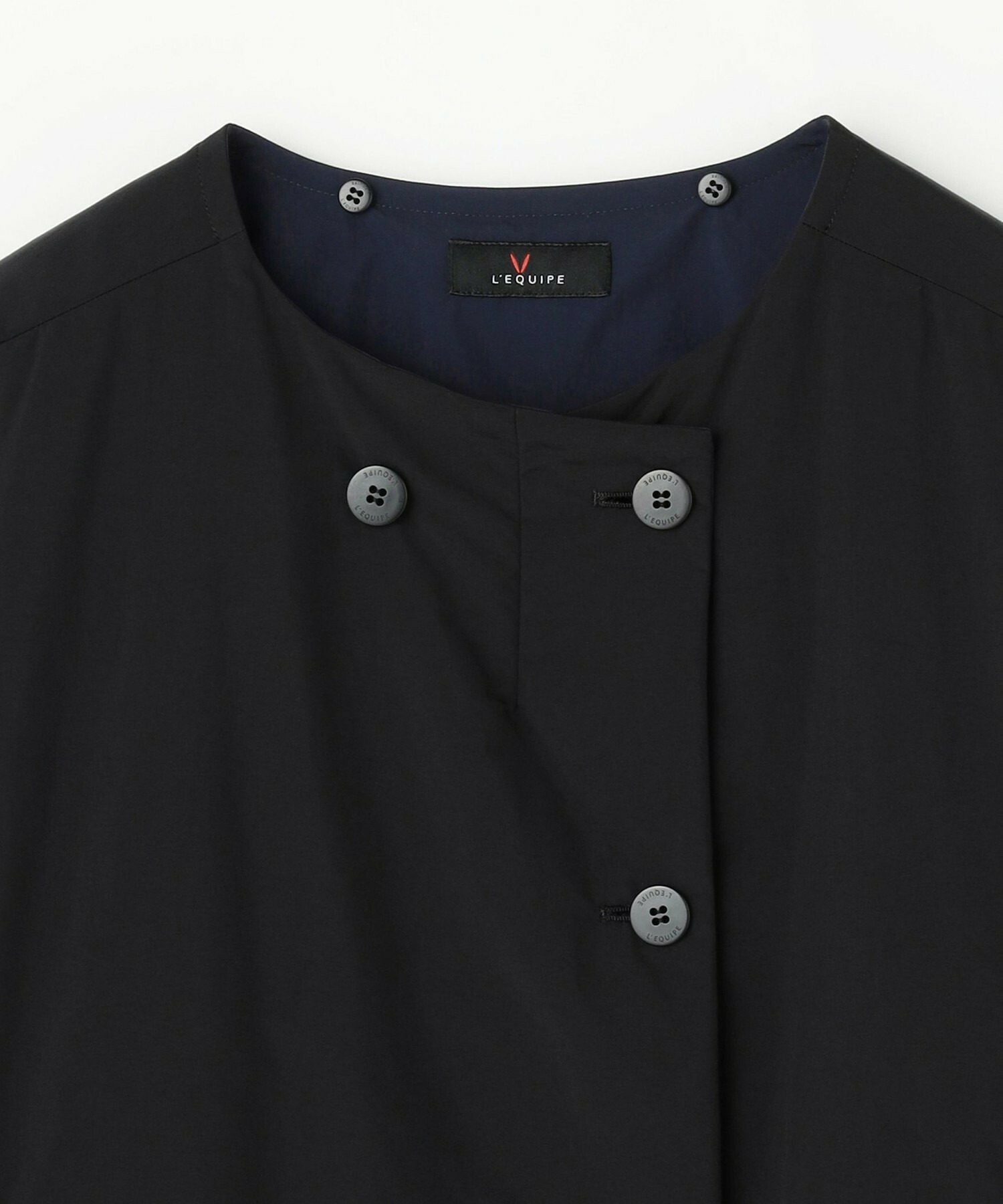 【L'EQUIPE】【Lサイズ】ナイロンワッシャー中綿コート 詳細画像 ブラック系その他 24