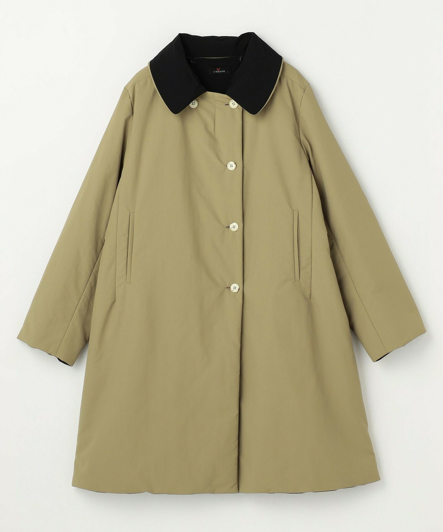 【L'EQUIPE】【Lサイズ】ナイロンワッシャー中綿コート 詳細画像 ブラック系その他 9