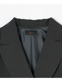 【L'EQUIPE】【Lサイズ】ウォッシャブルTR2wayジレ 詳細画像 チャコールグレー 8