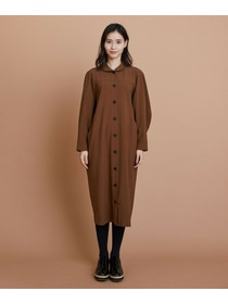 【L'EQUIPE】［eclat 2025年11月号掲載商品］【Lサイズ】トロストレッチワンピース 詳細画像 ブラウン 10