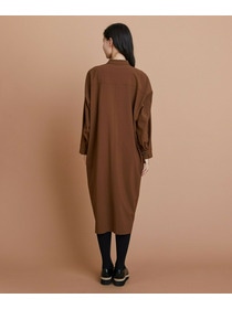 【L'EQUIPE】［eclat 2025年11月号掲載商品］【Lサイズ】トロストレッチワンピース 詳細画像 ブラウン 12