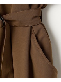 【L'EQUIPE】［eclat 2025年11月号掲載商品］【Lサイズ】トロストレッチワンピース 詳細画像 ブラウン 16