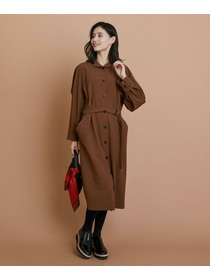 【L'EQUIPE】［eclat 2025年11月号掲載商品］【Lサイズ】トロストレッチワンピース 詳細画像 ブラウン 6