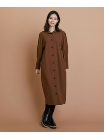 【L'EQUIPE】［eclat 2025年11月号掲載商品］【Lサイズ】トロストレッチワンピース 詳細画像 ブラウン 8