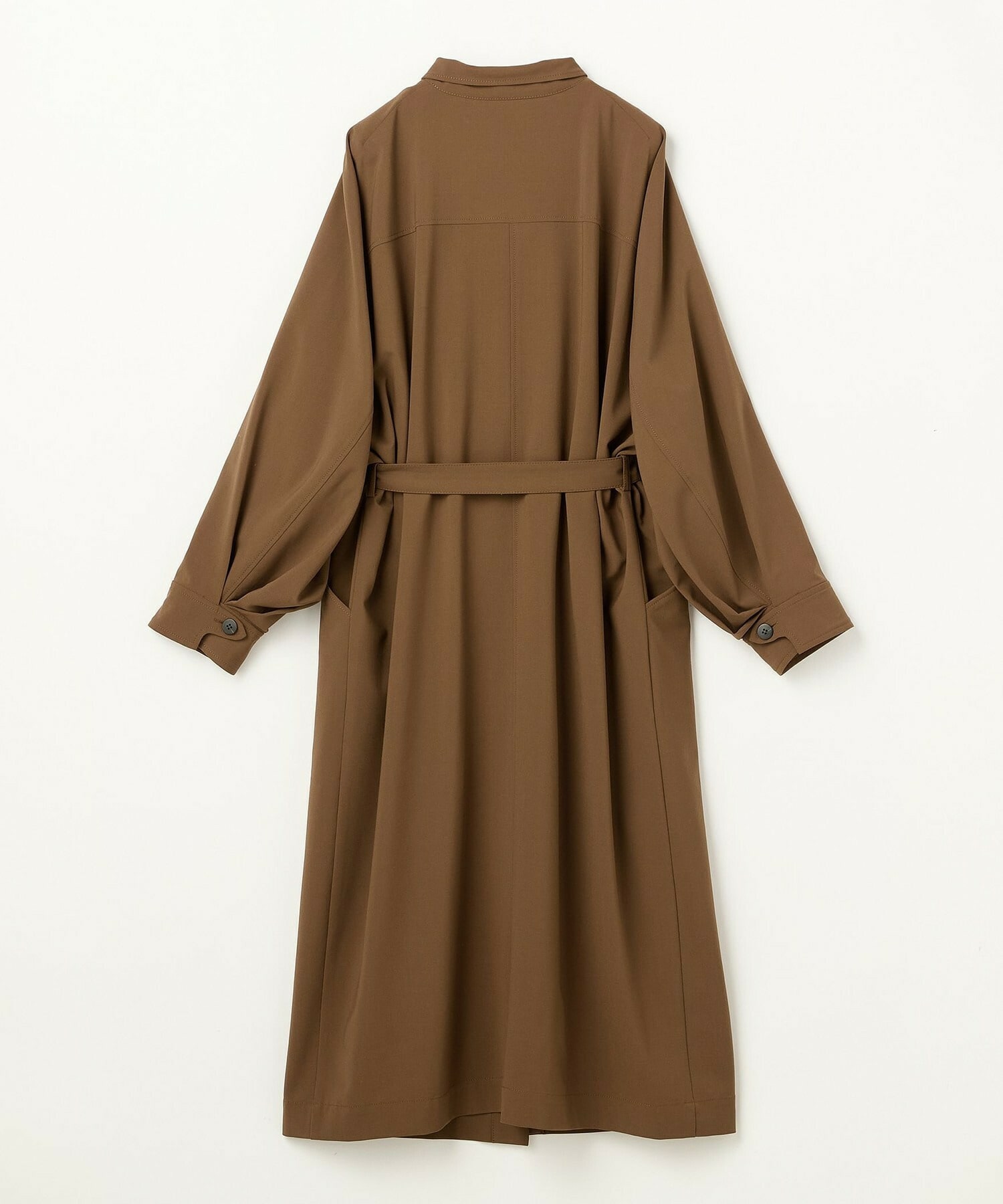 【L'EQUIPE】［eclat 2025年11月号掲載商品］【Lサイズ】トロストレッチワンピース 詳細画像 ブラウン 13