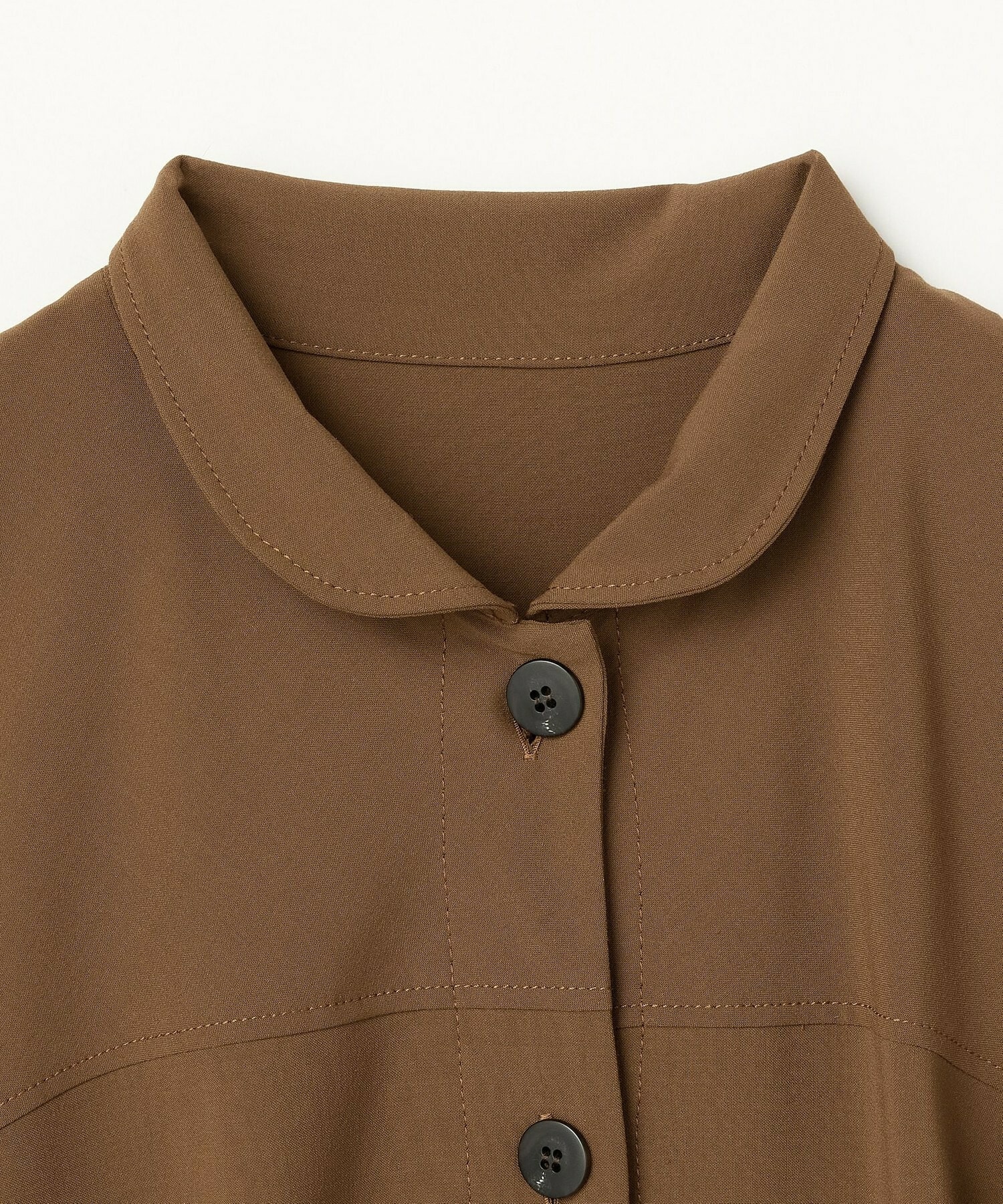 【L'EQUIPE】［eclat 2025年11月号掲載商品］【Lサイズ】トロストレッチワンピース 詳細画像 ブラウン 15