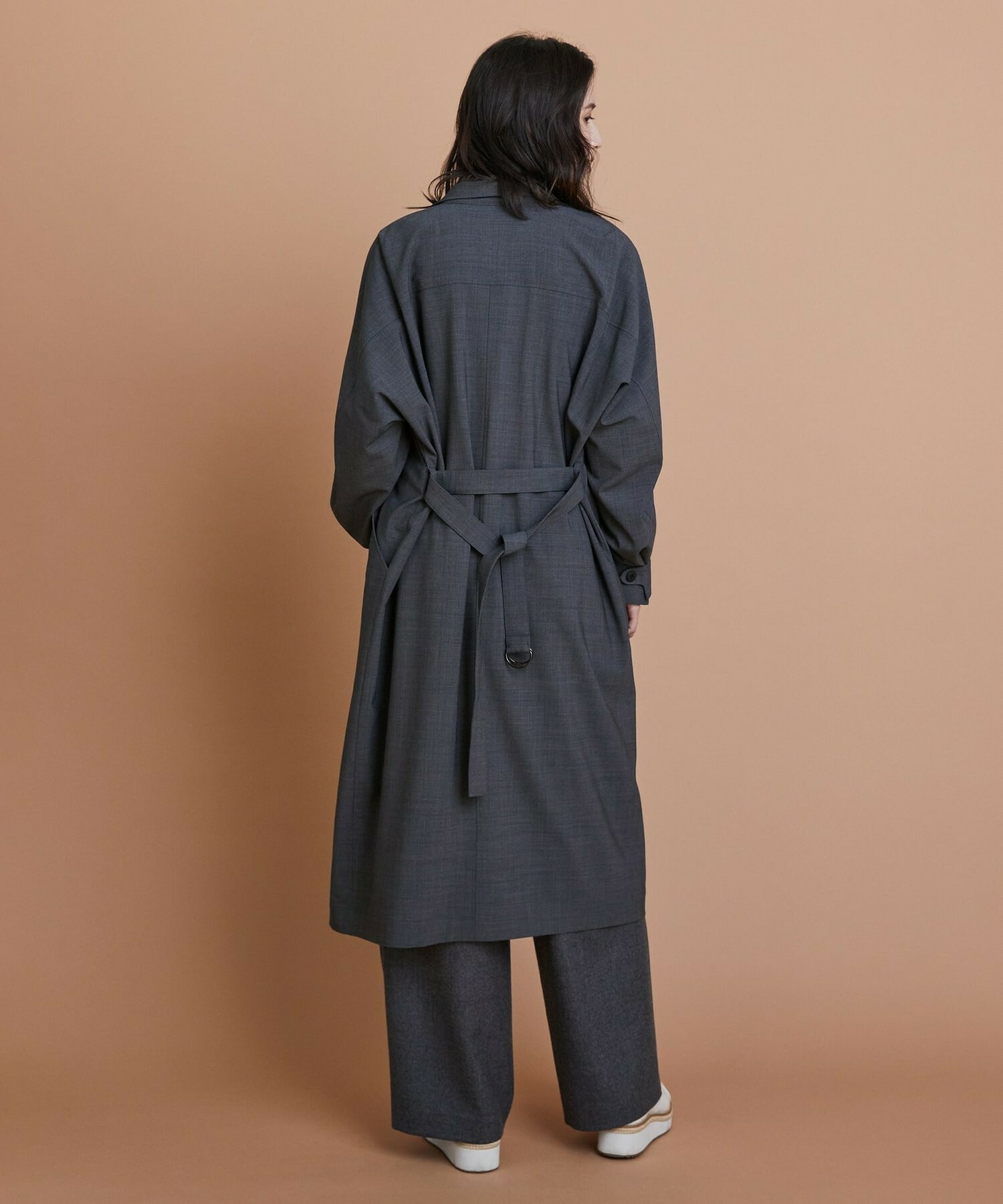 【L'EQUIPE】［eclat 2025年11月号掲載商品］【Lサイズ】トロストレッチワンピース 詳細画像 ブラウン 5