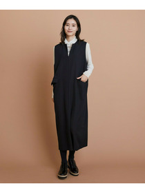 【L'EQUIPE】【Lサイズ】TWドビードスキンノースリーブワンピース 詳細画像 ブラック 4