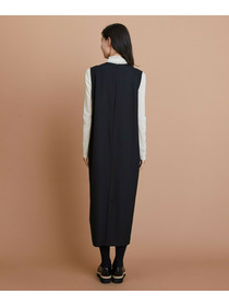 【L'EQUIPE】【Lサイズ】TWドビードスキンノースリーブワンピース 詳細画像 ブラック 8