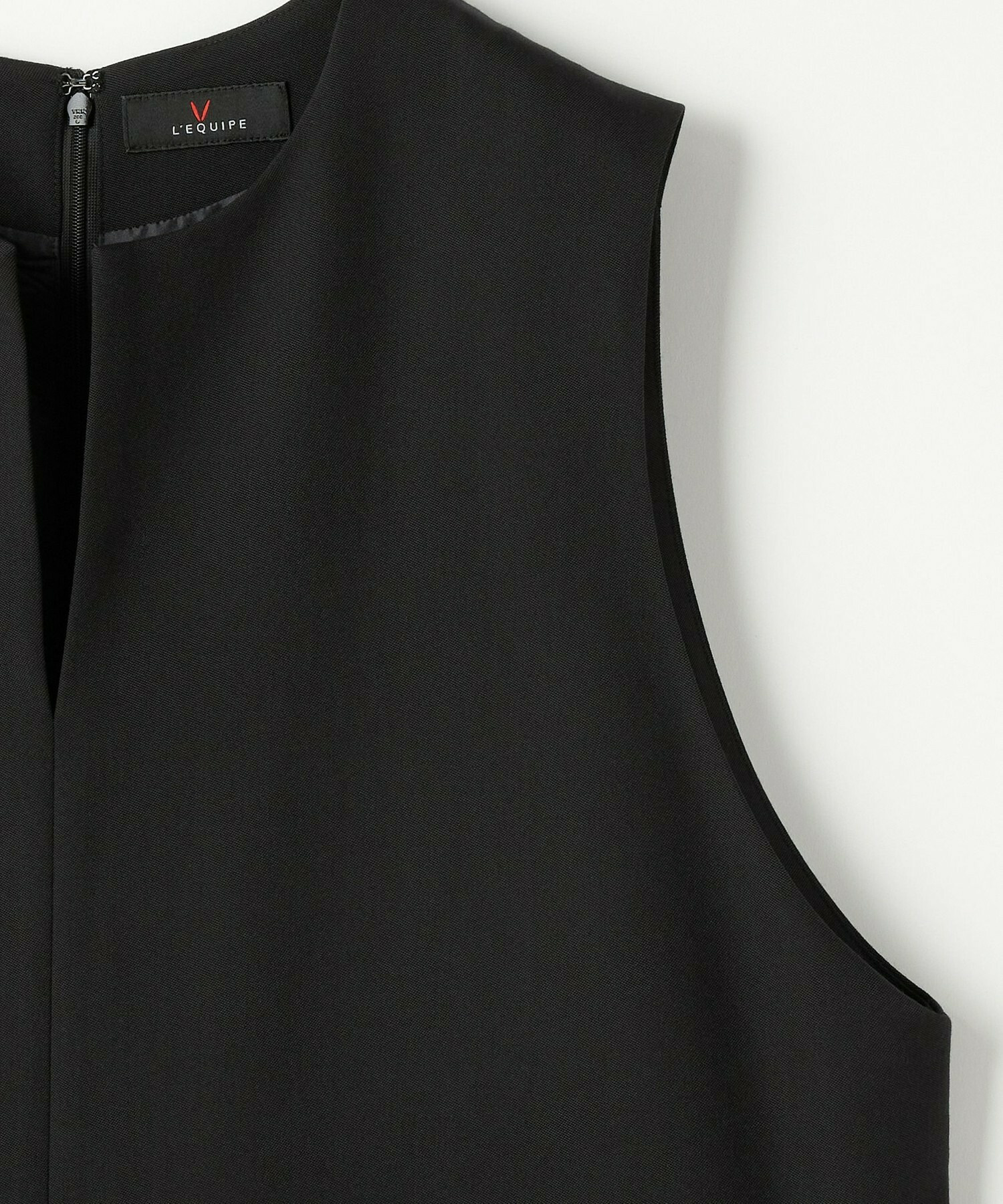 【L'EQUIPE】【Lサイズ】TWドビードスキンノースリーブワンピース 詳細画像 ブラック 13