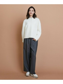 【L'EQUIPE】［eclat 2025年11月号掲載商品］【Lサイズ】ウールサキソニーストレートパンツ 詳細画像 チェック 4