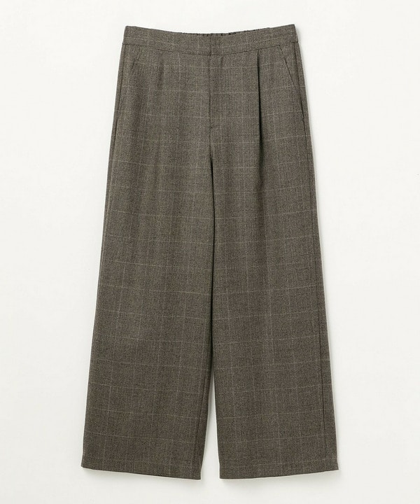 【L'EQUIPE】［eclat 2025年11月号掲載商品］【Lサイズ】ウールサキソニーストレートパンツ