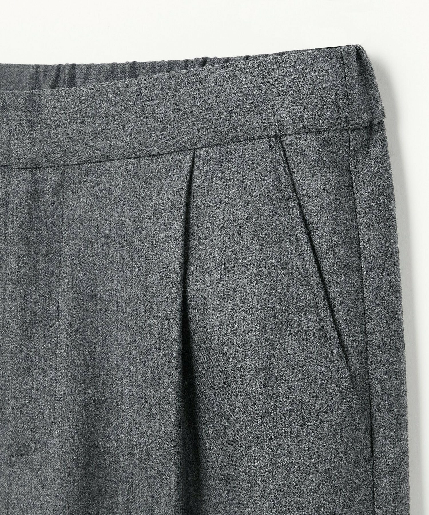 【L'EQUIPE】［eclat 2025年11月号掲載商品］【Lサイズ】ウールサキソニーストレートパンツ 詳細画像 チェック 12