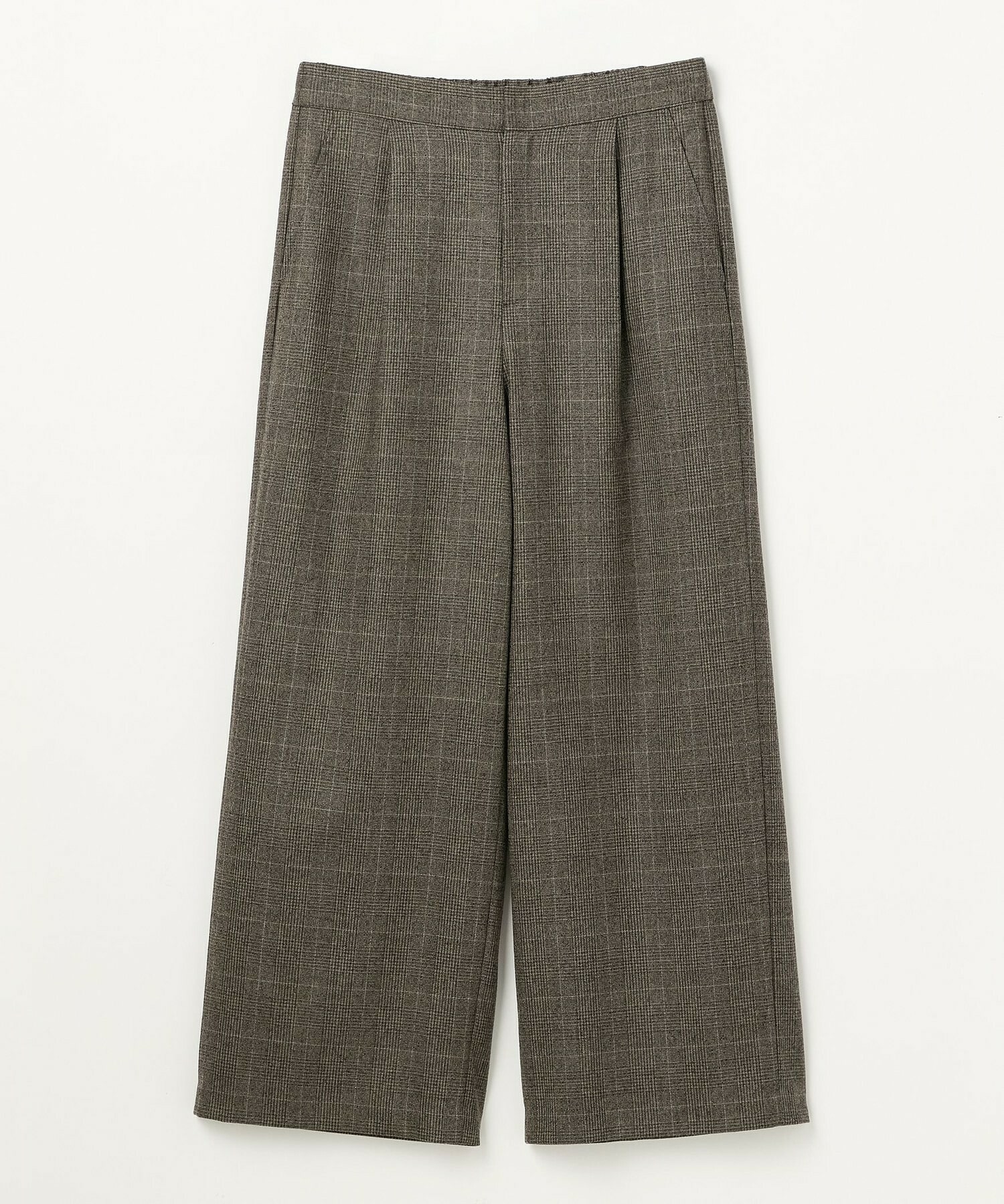 【L'EQUIPE】［eclat 2025年11月号掲載商品］【Lサイズ】ウールサキソニーストレートパンツ 詳細画像 チェック 1
