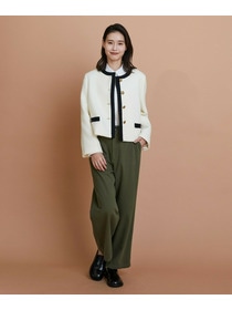 【L'EQUIPE】［eclat 2025年11月号掲載商品］【Lサイズ】クラシックドリルパンツ 詳細画像 ホワイト 8