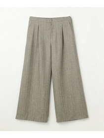 【L'EQUIPE】［eclat 2025年11月号掲載商品］【Lサイズ】ヘリンボーンサキソニーパンツ 詳細画像 ベージュ 16