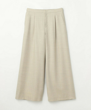 【L'EQUIPE】［eclat 2025年11月号掲載商品］【Lサイズ】ヘリンボーンサキソニーパンツ 詳細画像 ベージュ 1