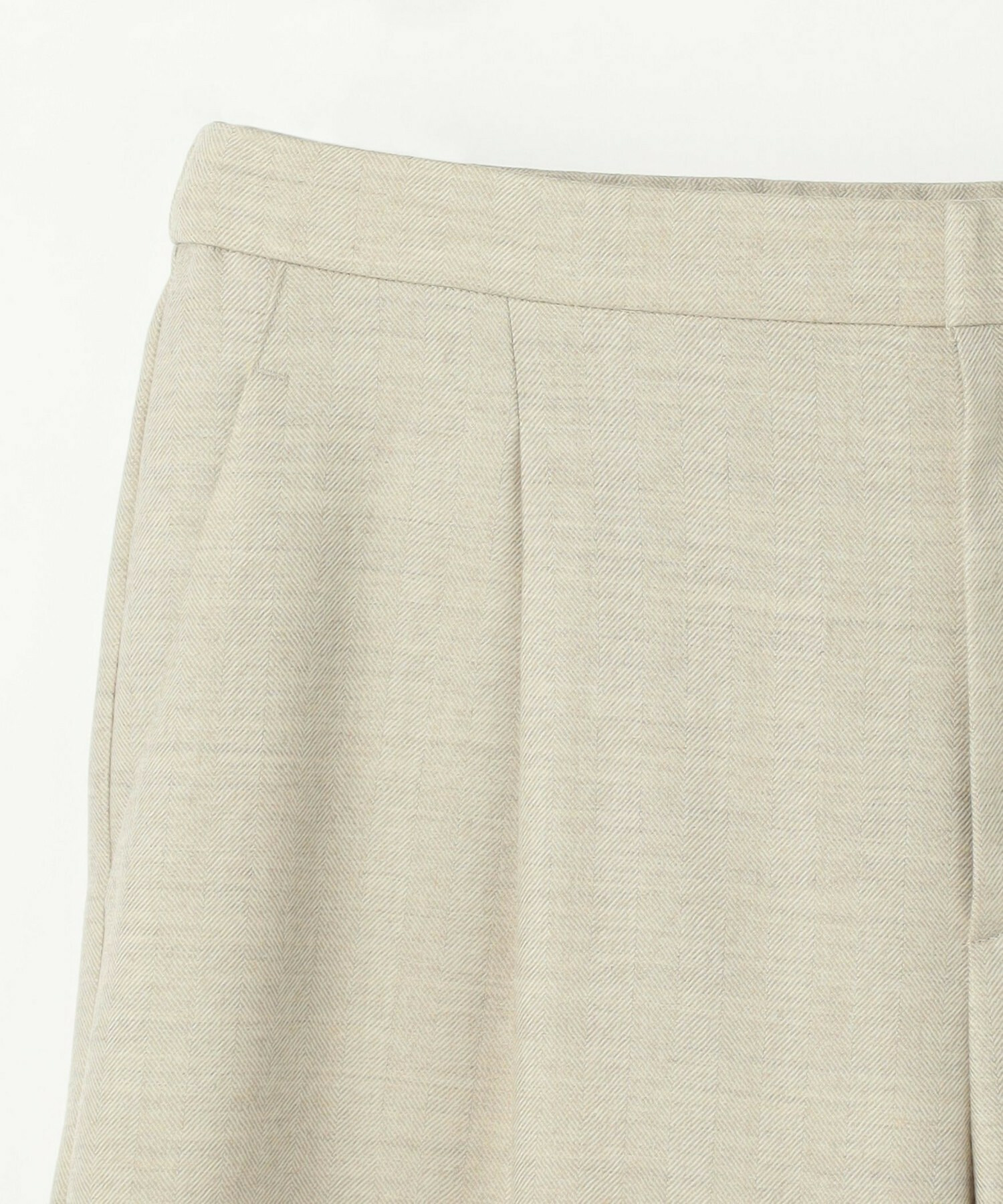 【L'EQUIPE】［eclat 2025年11月号掲載商品］【Lサイズ】ヘリンボーンサキソニーパンツ 詳細画像 ベージュ 19