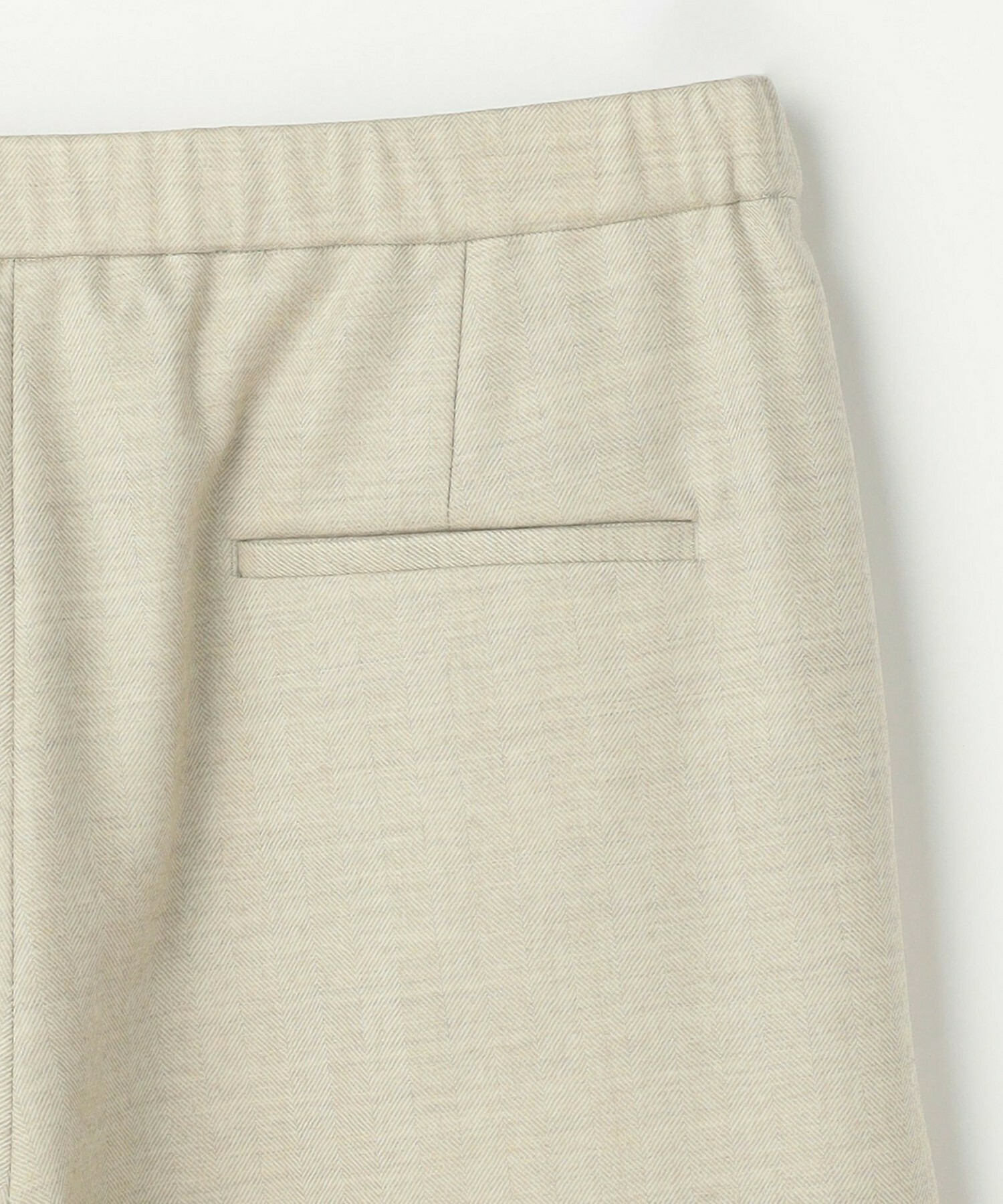 【L'EQUIPE】［eclat 2025年11月号掲載商品］【Lサイズ】ヘリンボーンサキソニーパンツ 詳細画像 ベージュ 20