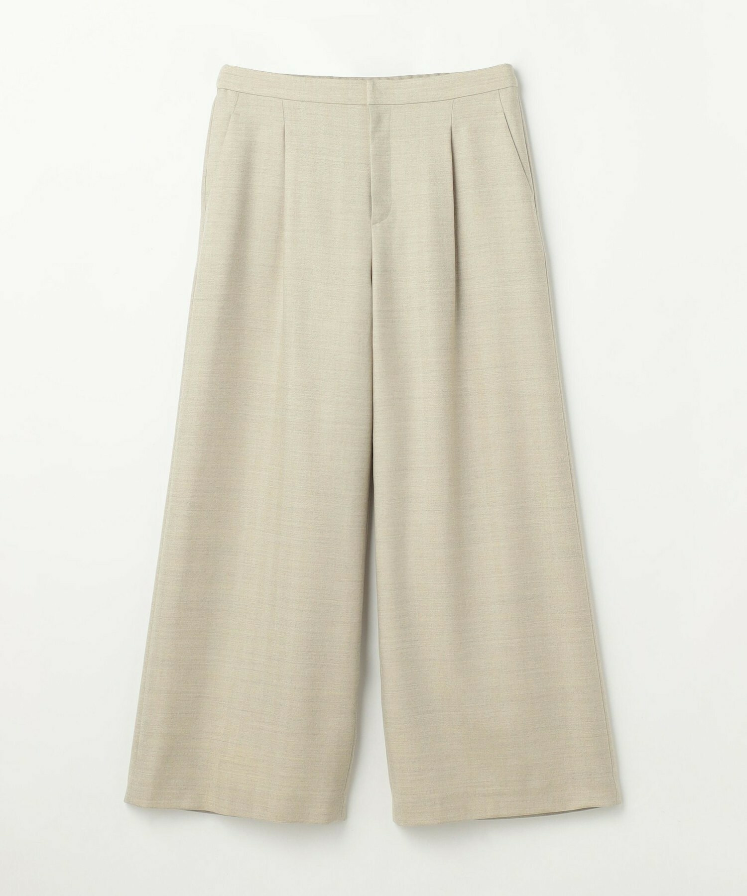 【L'EQUIPE】［eclat 2025年11月号掲載商品］【Lサイズ】ヘリンボーンサキソニーパンツ 詳細画像 ベージュ 8