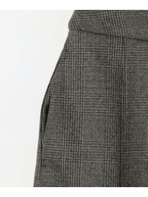 【L'EQUIPE】【Lサイズ】ウールサキソニーチェックハーフパンツ 詳細画像 チェック 4