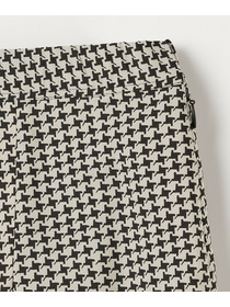【L'EQUIPE】【Lサイズ】ハウンドトゥースプリントスカート 詳細画像 ブラック系その他 10