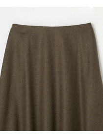 【L'EQUIPE】【Ｌサイズ】サキソニーフレアスカート 詳細画像 ネイビー 2