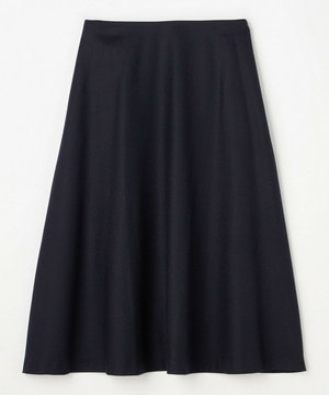 【L'EQUIPE】【Ｌサイズ】サキソニーフレアスカート 詳細画像 ネイビー 1