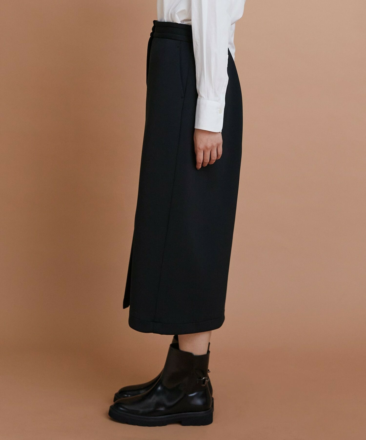 【L'EQUIPE】【Lサイズ】エアリージャージータイトスカート 詳細画像 ブラック 8