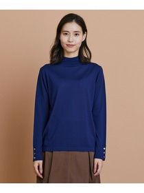 【L'EQUIPE】［eclat 2025年11月号掲載商品］【Lサイズ】ウール梳毛ハイネックニット 詳細画像 ブラウン 10