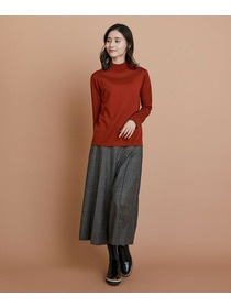 【L'EQUIPE】［eclat 2025年11月号掲載商品］【Lサイズ】ウール梳毛ハイネックニット 詳細画像 ブラウン 2