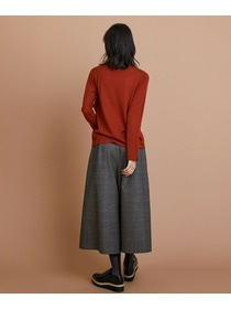 【L'EQUIPE】［eclat 2025年11月号掲載商品］【Lサイズ】ウール梳毛ハイネックニット 詳細画像 ブラウン 4