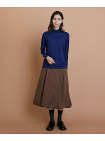 【L'EQUIPE】［eclat 2025年11月号掲載商品］【Lサイズ】ウール梳毛ハイネックニット 詳細画像 ブラウン 6