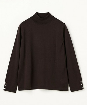 【L'EQUIPE】［eclat 2025年11月号掲載商品］【Lサイズ】ウール梳毛ハイネックニット 詳細画像 ブラウン 1