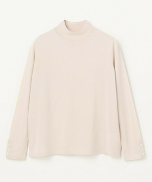 【L'EQUIPE】［eclat 2025年11月号掲載商品］【Lサイズ】ウール梳毛ハイネックニット 詳細画像 グレイッシュベージュ 1